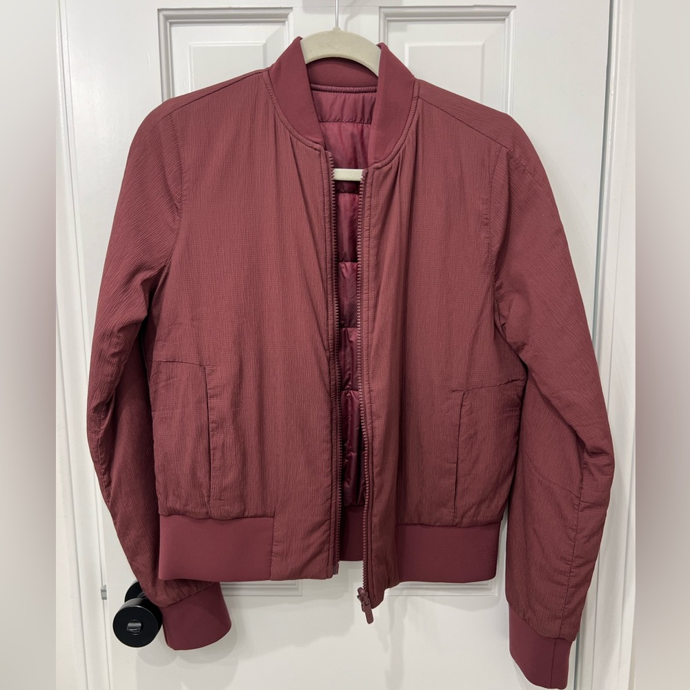 Lululemon bomber jacket - maroon